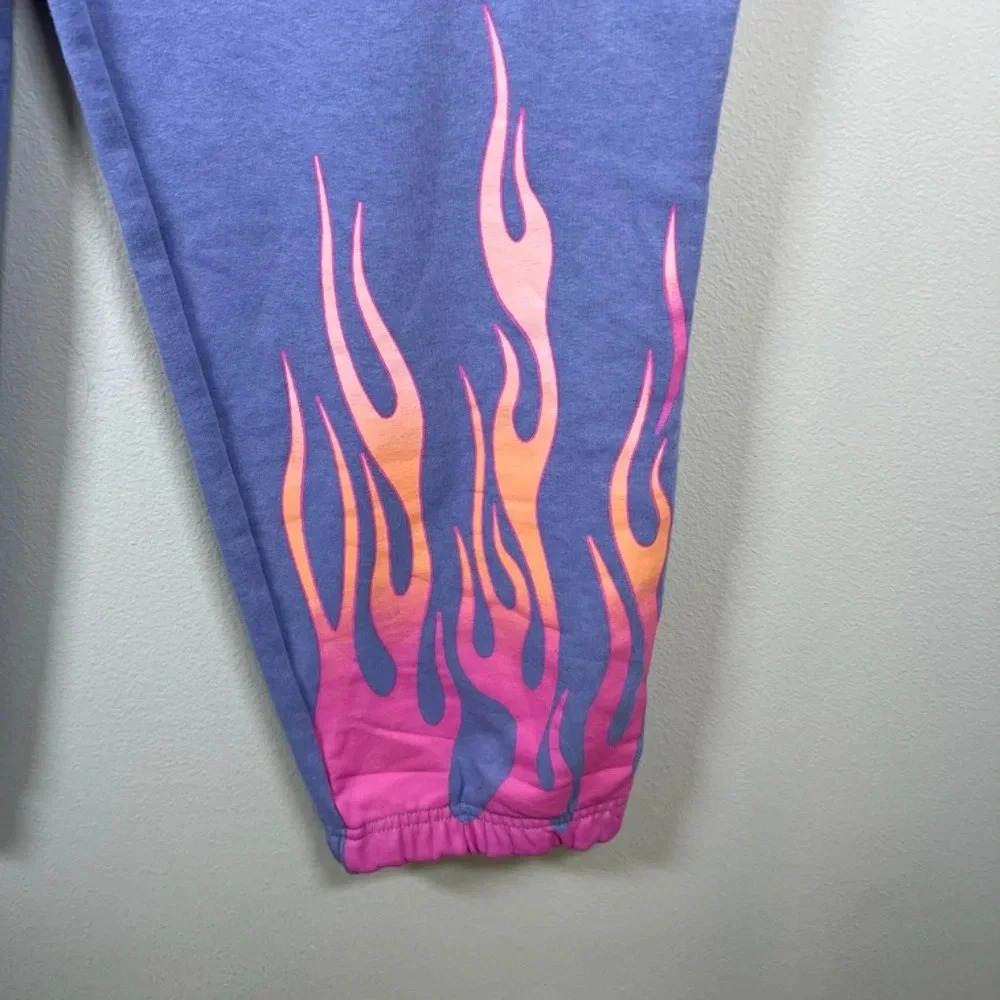 NGOrder Jogger Sweatpants Purple Pink Graphic Speed Demon Racing Street Sz Large - Picture 8 of 14